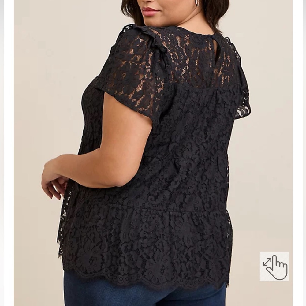 LACE TIERED TOP - NWT